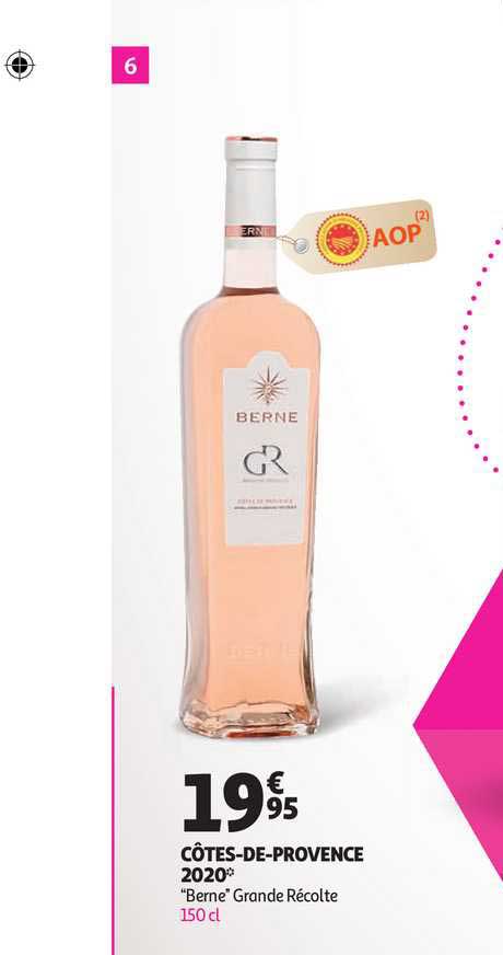 côtes-de-provence 2020 berne grande récolte