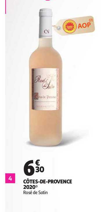 côtes-de-provence 2020 rosé de satin