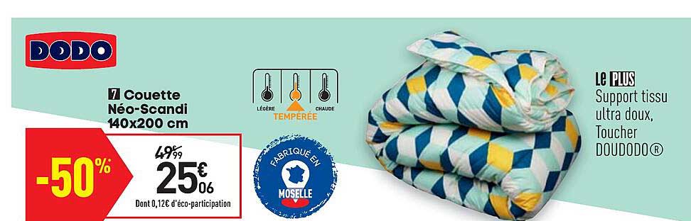 couette néo-scandi 140x200 cm dodo