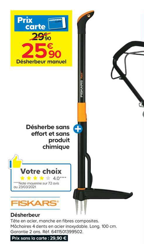 désherbeur fiskars
