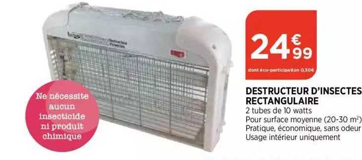 destructeur d'insectes rectangulaire