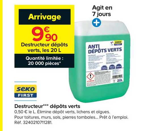 destructeur dépôts verts