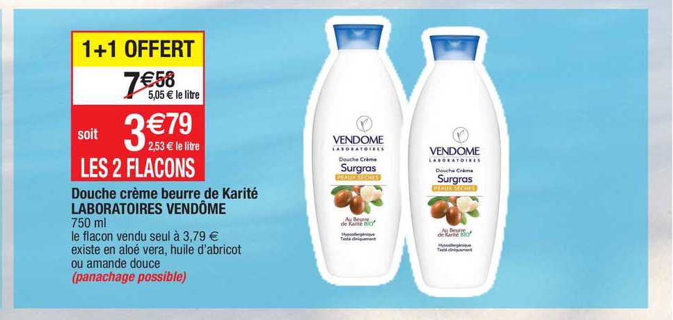 douche crème beurre de karité laboratoires vendôme