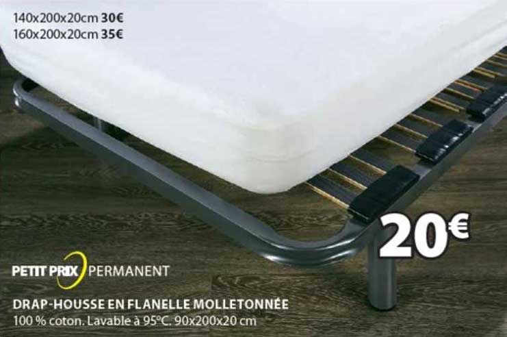 drap-housse en flanelle molletonnée