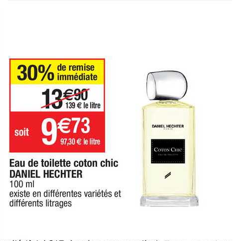 eau de toilette coton chic daniel hechter