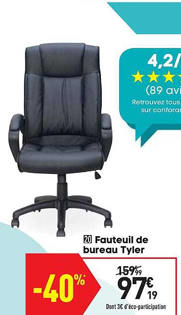 fauteil de bureau tyler
