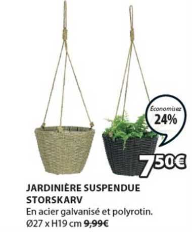 jardinière suspendue storskarv