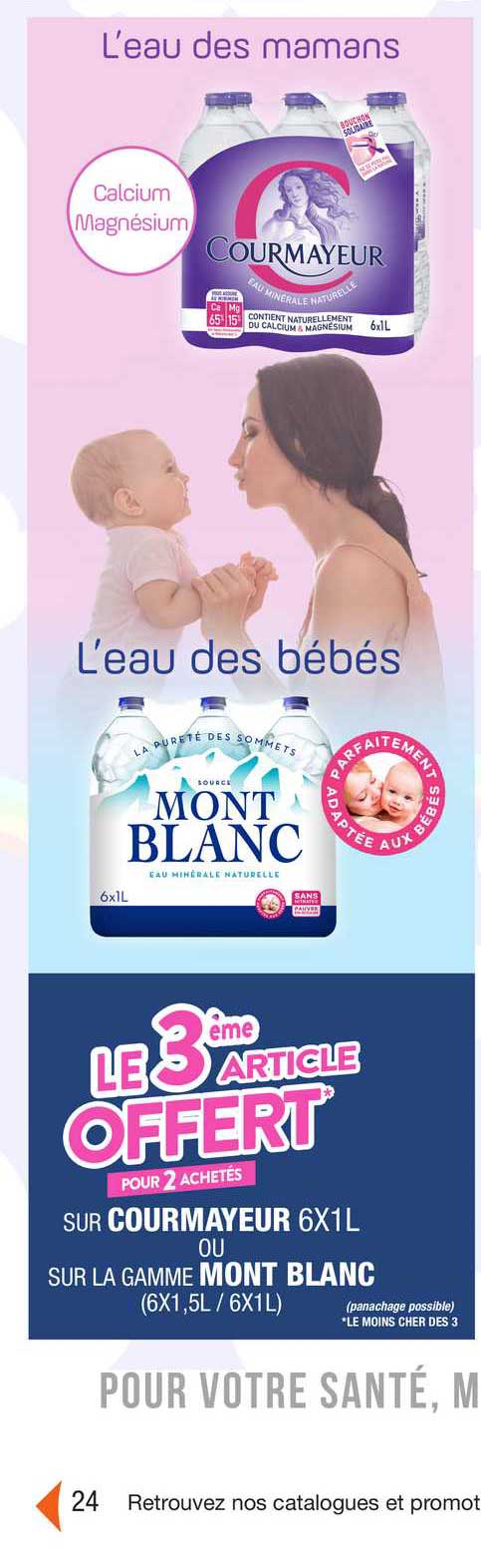 l'eau des bébés mont blanc, courmayeur