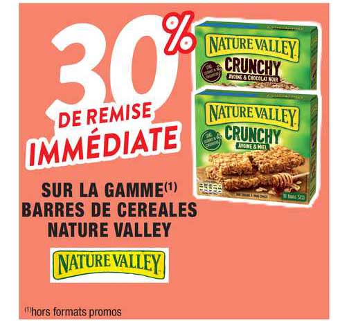 la gamme barres de céréales nature valley