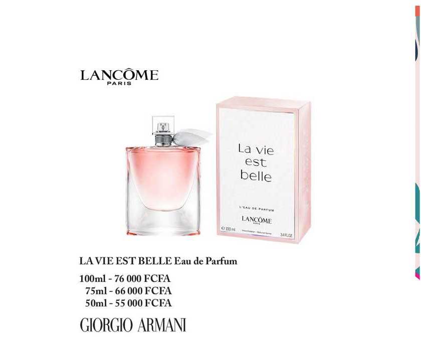 la vie est belle eau de parfum lancome