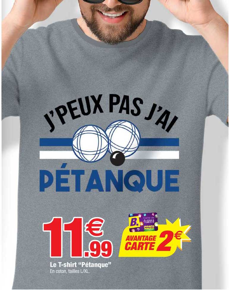 le t-shirt pétanque