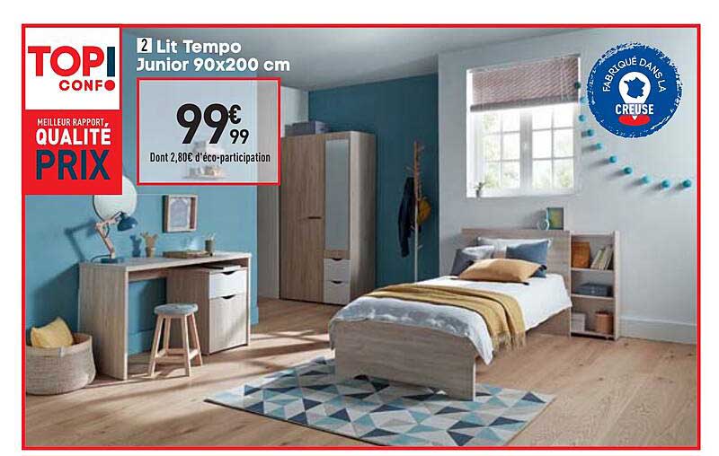 lit tempo junior 90x200 cm