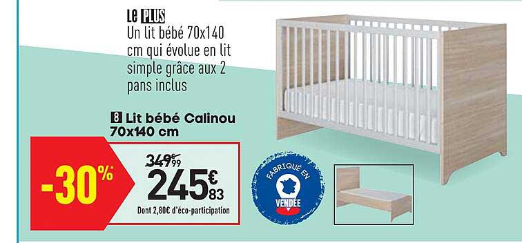 Lite Bébé Calinou 70x140 Cm