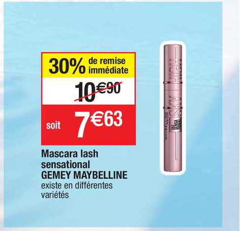 mascara lash sensational gemey maybelline