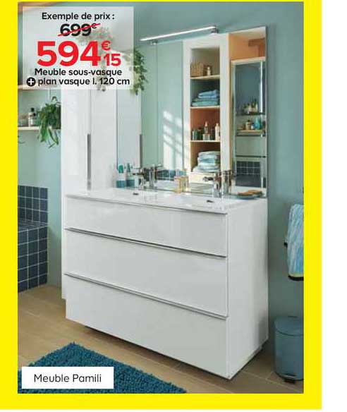 meuble sous-vasque pamili
