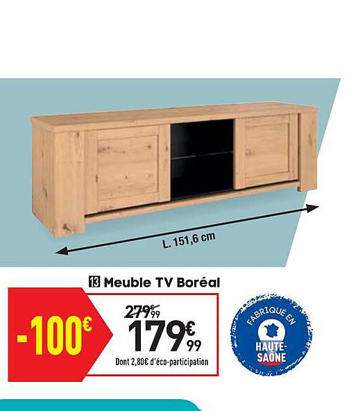 meuble tv boréal