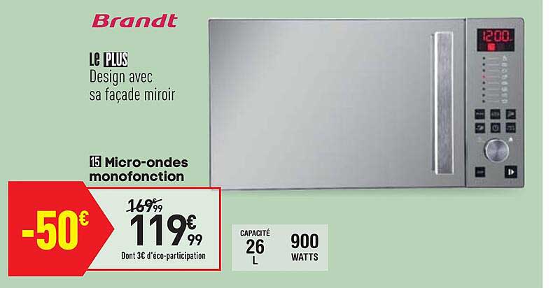 micro-ondes monofonction brandt