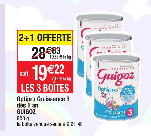 optipro croissance 3 dès 1 ans guigoz