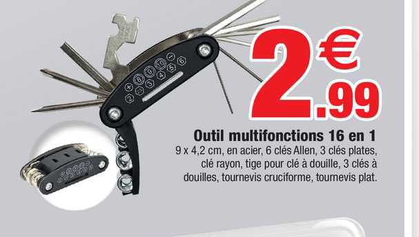 Outil Multifoncions 16 En 1