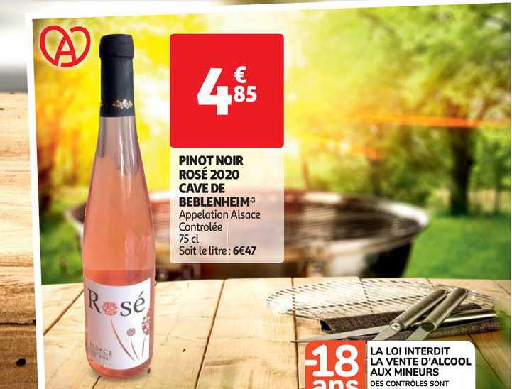 pinot noir rosé 2020 cave de beblenheim