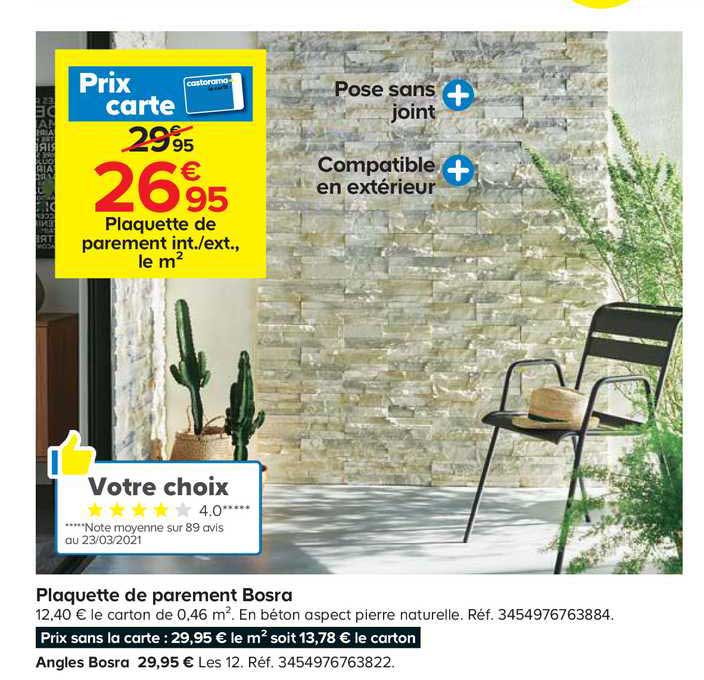 Plaquette De Parement Bosra