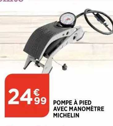 Pompe à Pied Avec Manomètre Michelin
