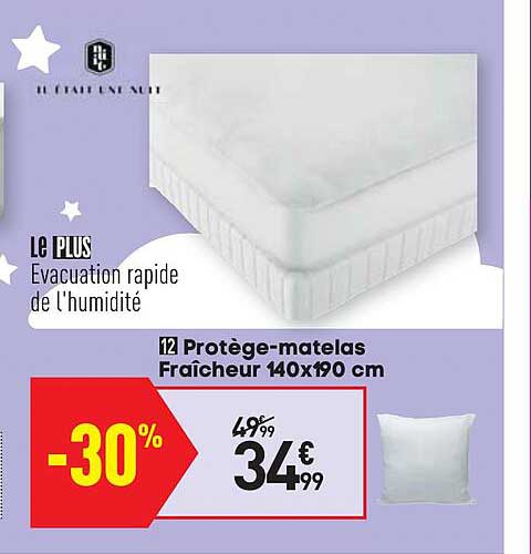 protège-matelas fraîcheur 140 x 190 cm