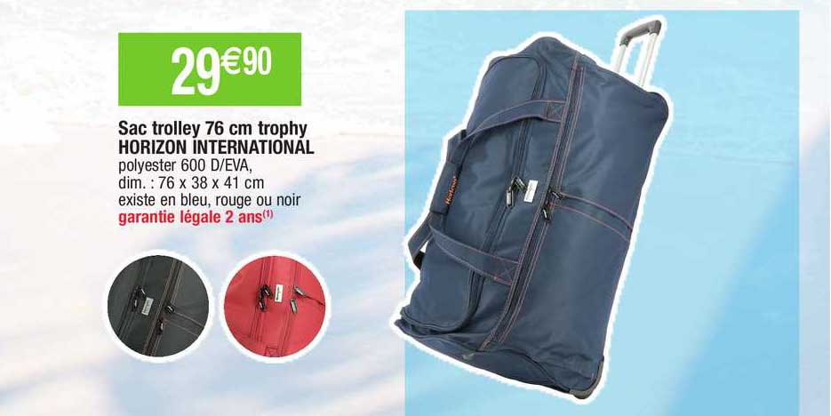 sac trolley 76 cm trophy horizon international