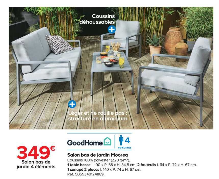 Salon Bas De Jardin Moorea Goodhome