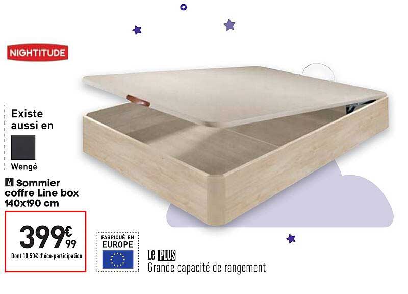 sommier coffre line box