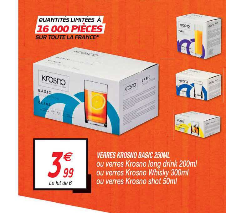 Verres Krosno Basic 250 Ml