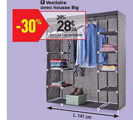 vestiaire avec housse big