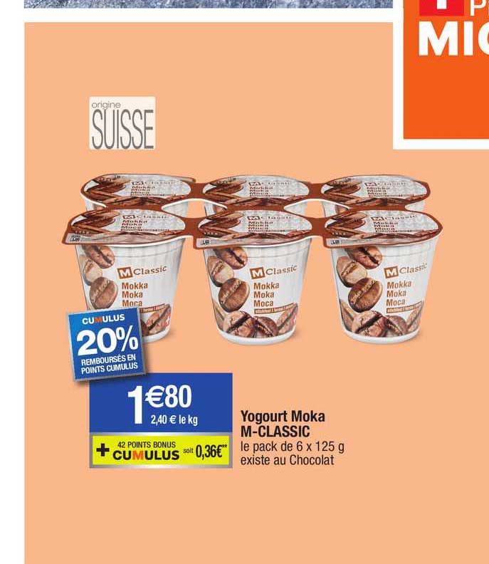 yogourt moka m-classic