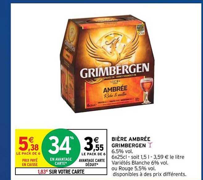 Bière Ambrée Grimbergen