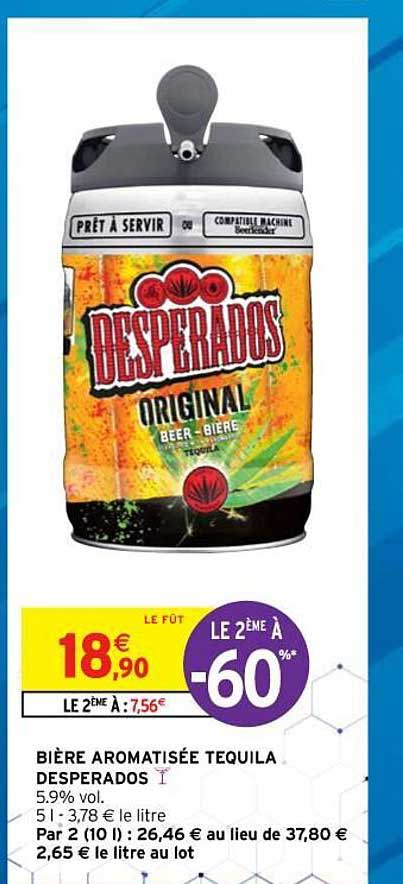 Bière Aromatisée Tequila Desperados