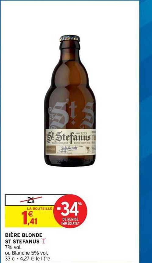 Bière Blonde St Stefanus