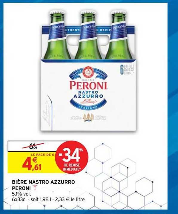 bière nastro azzurro peroni