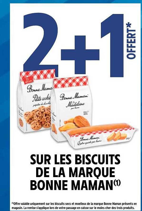 biscuits de la marque bonne maman