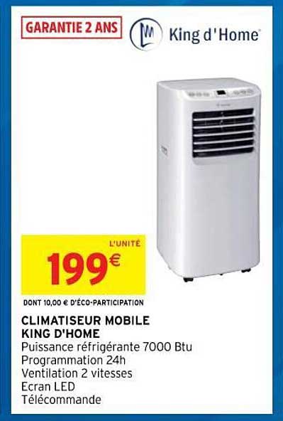 Climatiseur Mobile King D'home