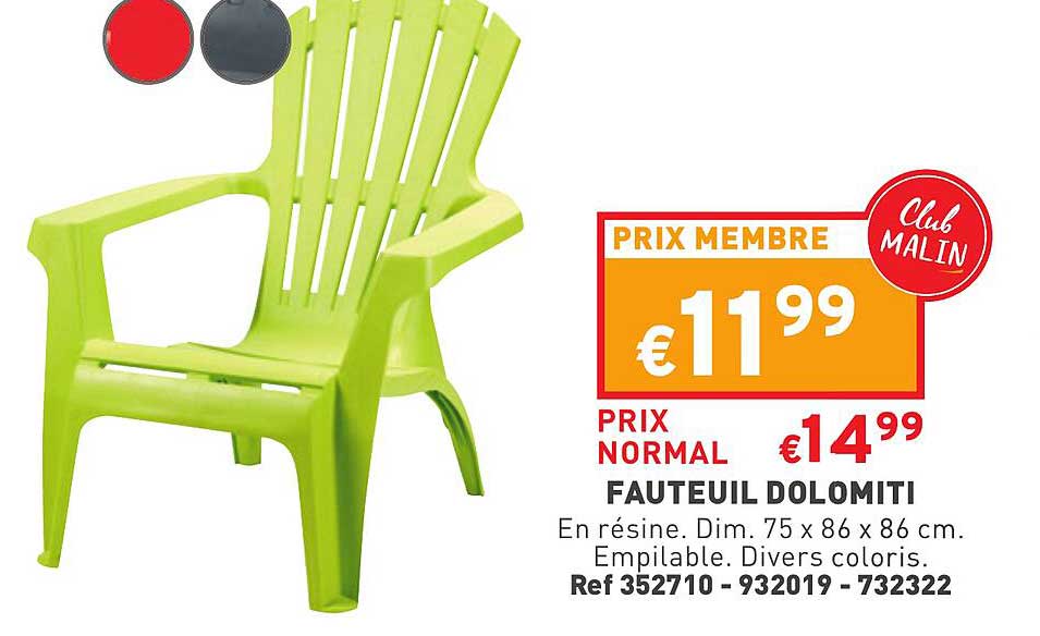 fauteuil dolomiti