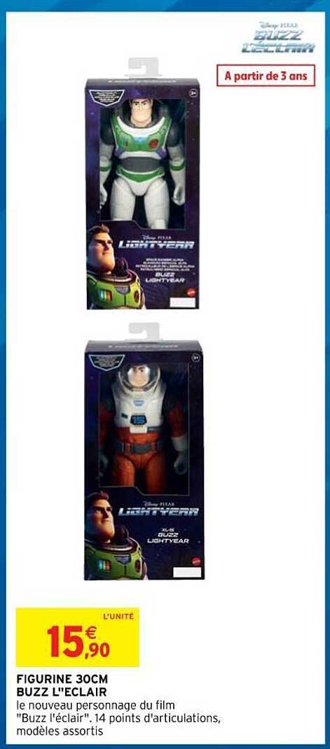 figurine 30 cm buzz l'éclair