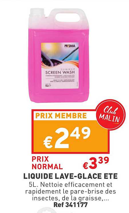 liquide lave-glace été