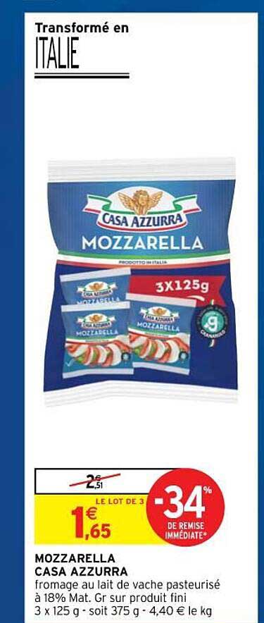 mozzarella casa azzurra