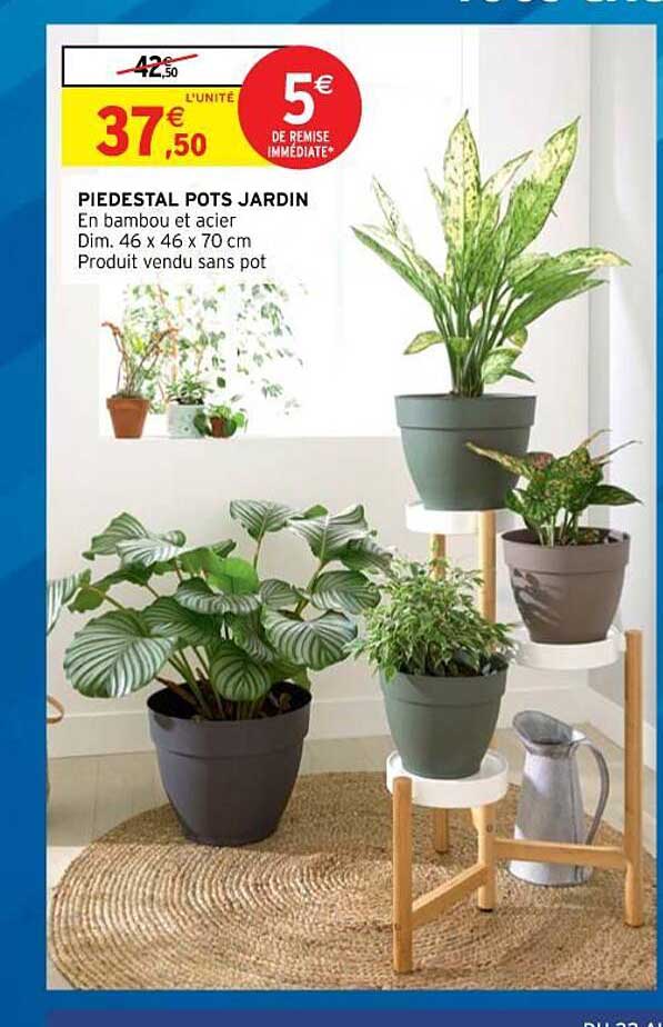 piédestal pots jardin
