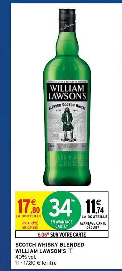 scotch whisky blended william lawson's