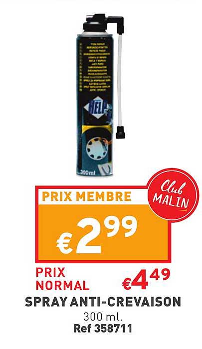 spray anti-crevaison