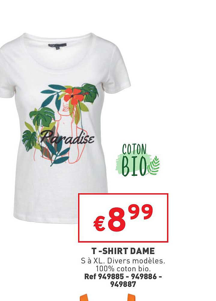 t-shirt dame