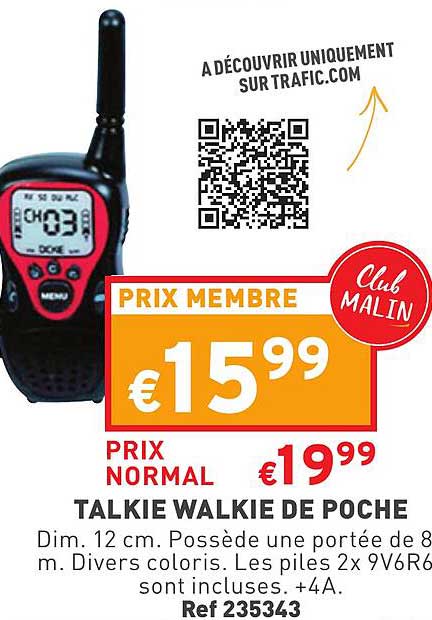 talkie walkie de poche