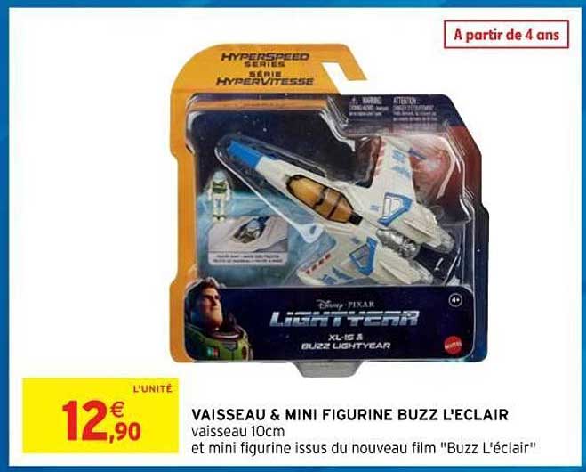vaisseau & mini figurine buzz l'éclair