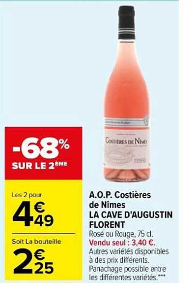 a.o.p. costières de nîmes la cave d'augustin florent